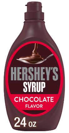 Hershey's Chocolate Syrup:  24 oz